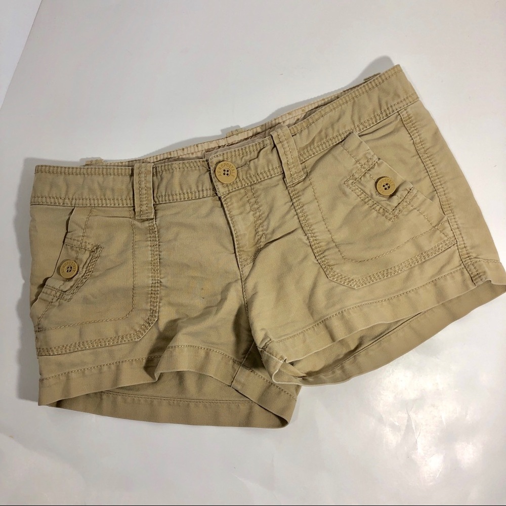 Aeropostale Khaki Shorts 5/6 Adventure Safari Tan